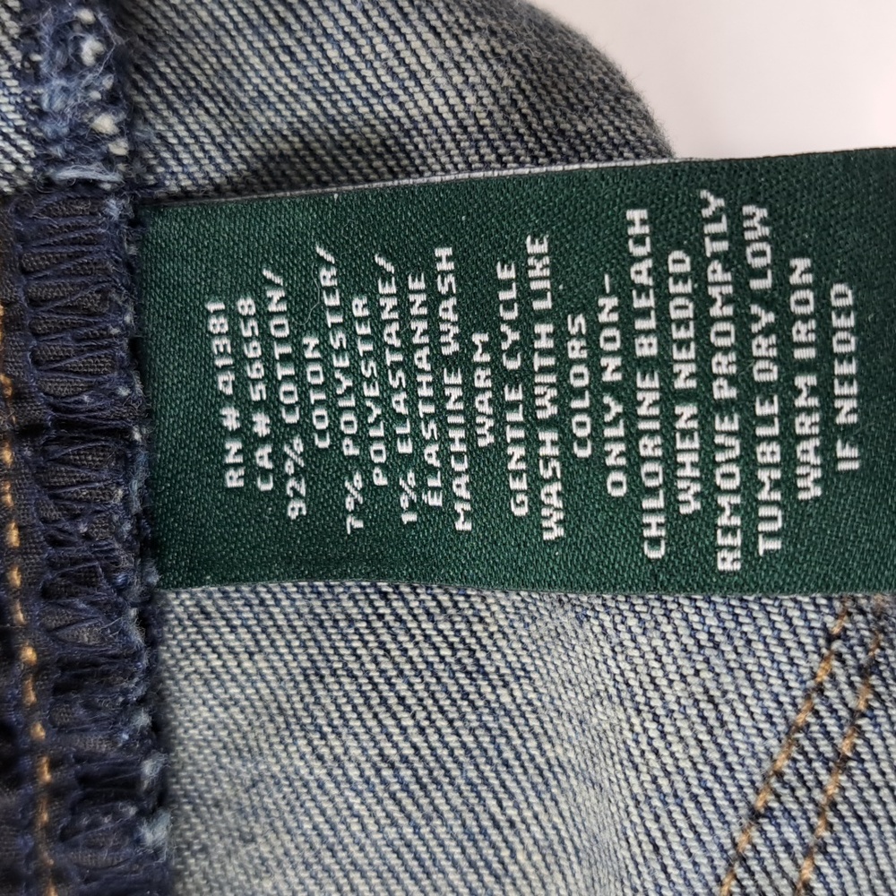Lauren Ralph Lauren Modern Straight Curvy Blue Jeans Size 4 - Picture 17 of 17